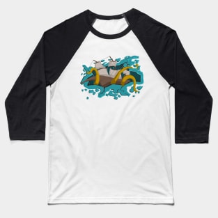 ice Kraken Baseball T-Shirt